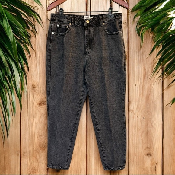Princess Polly Denim - PRINCESS POLLY Black High-Waisted Jeans – Size AU 14 / US 10 / EU 42
